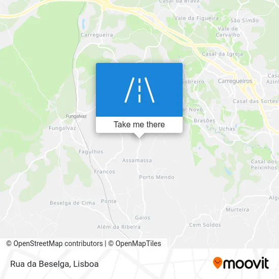 Rua da Beselga map