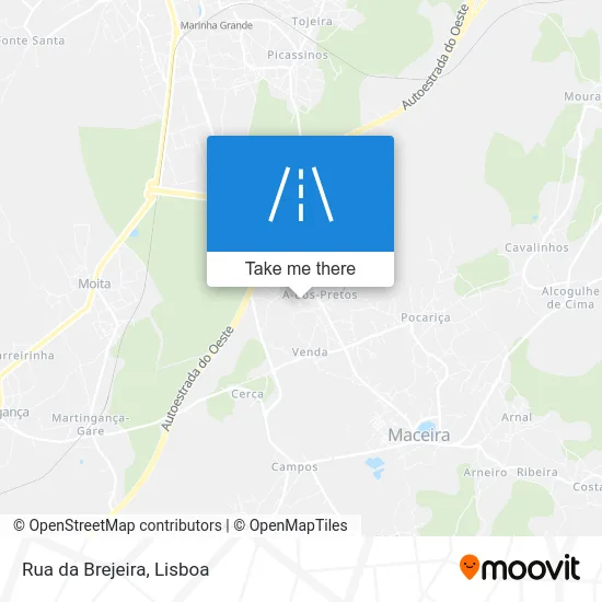 Rua da Brejeira map