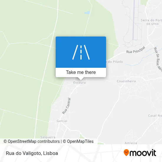 Rua do Valigoto map
