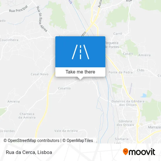 Rua da Cerca map