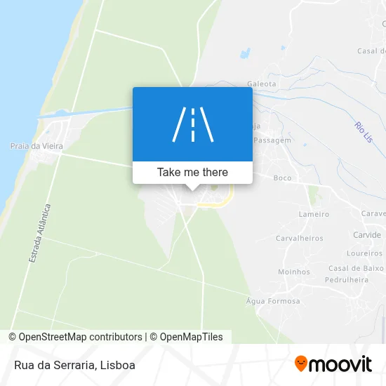 Rua da Serraria map