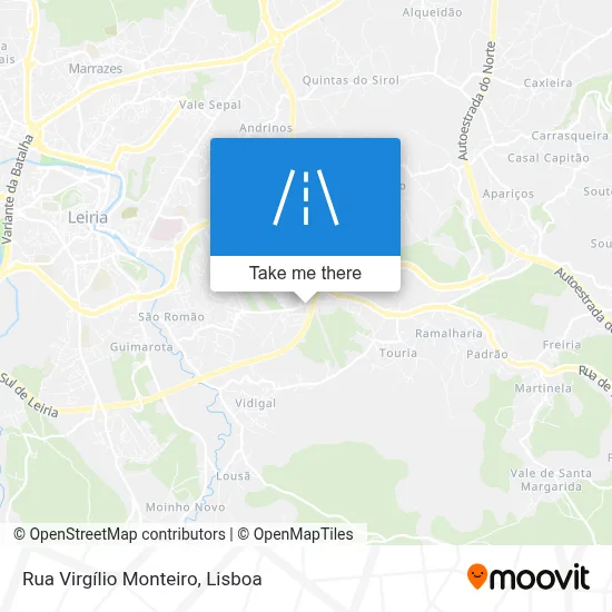 Rua Virgílio Monteiro map