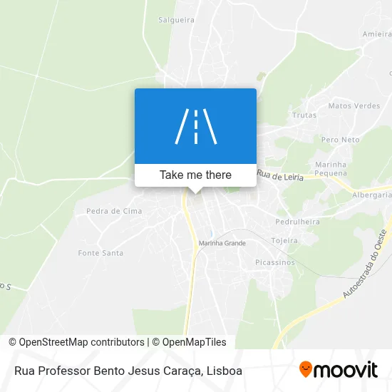 Rua Professor Bento Jesus Caraça map