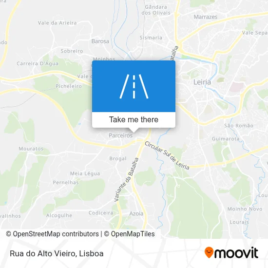 Rua do Alto Vieiro map
