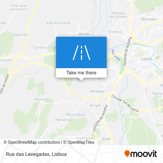 Rua das Lavegadas map