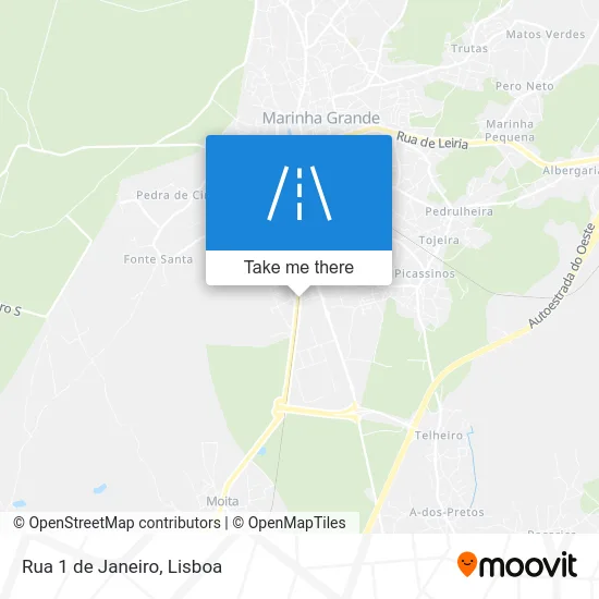 Rua 1 de Janeiro map