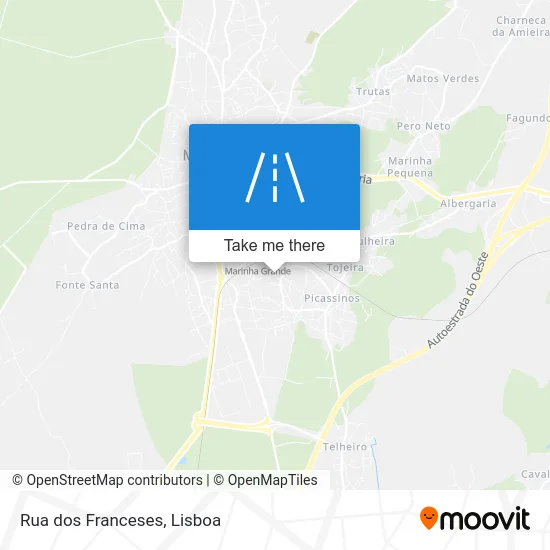 Rua dos Franceses map