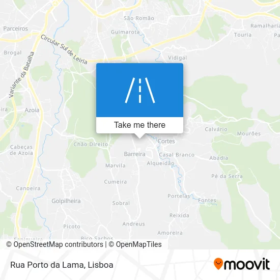 Rua Porto da Lama map