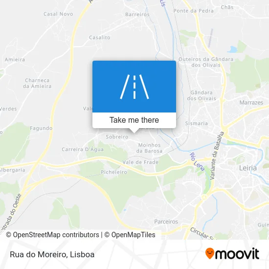 Rua do Moreiro map