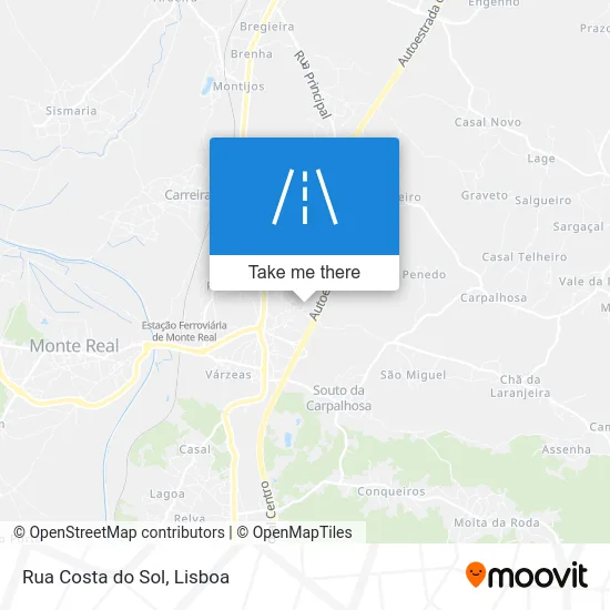 Rua Costa do Sol map