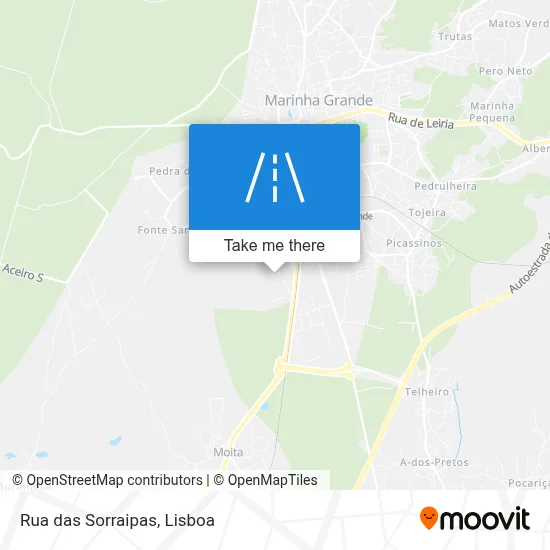 Rua das Sorraipas map
