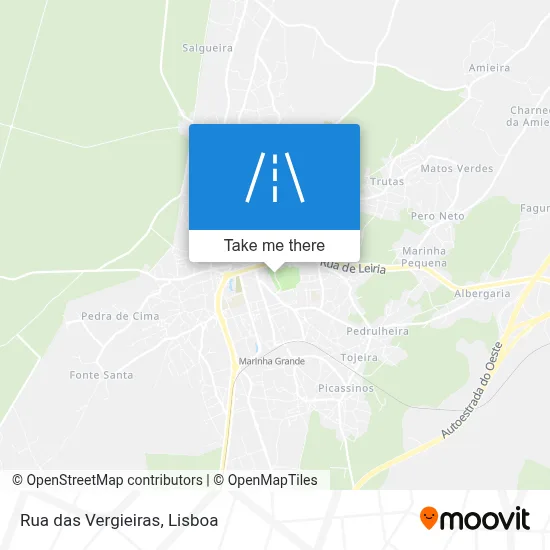 Rua das Vergieiras map