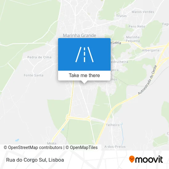 Rua do Corgo Sul map