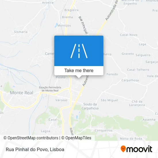 Rua Pinhal do Povo map