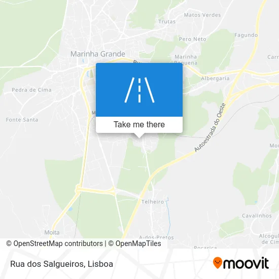 Rua dos Salgueiros map