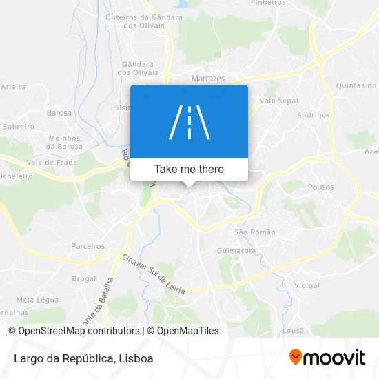 Largo da República map