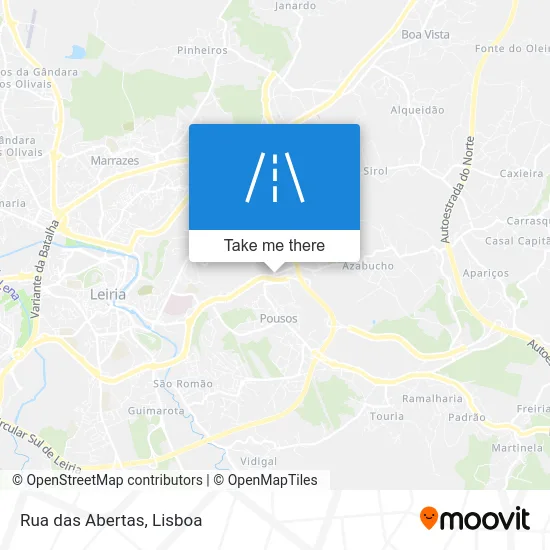 Rua das Abertas map