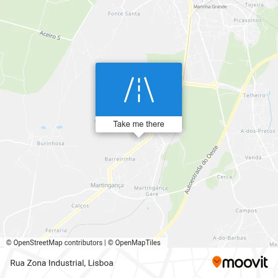 Rua Zona Industrial map