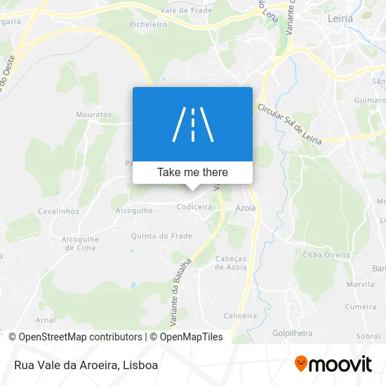 Rua Vale da Aroeira map