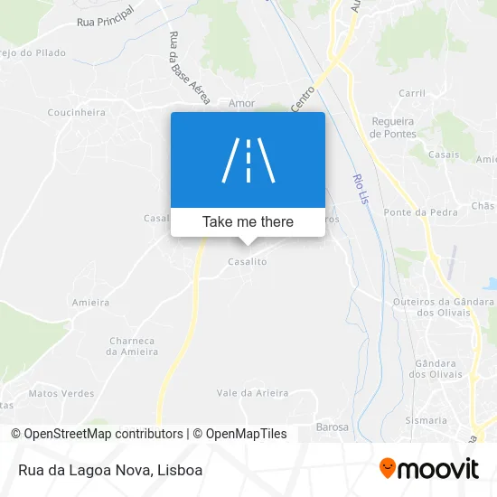 Rua da Lagoa Nova map