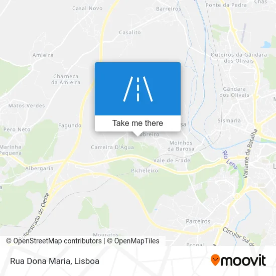 Rua Dona Maria map
