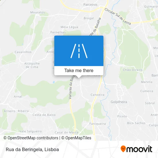Rua da Beringela map