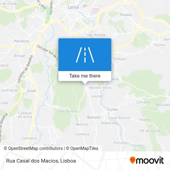 Rua Casal dos Macios map