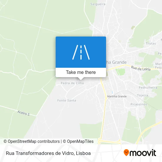 Rua Transformadores de Vidro map