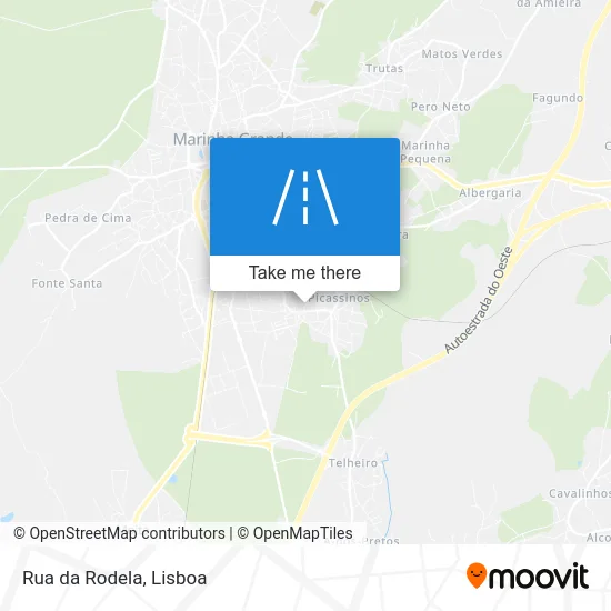 Rua da Rodela map