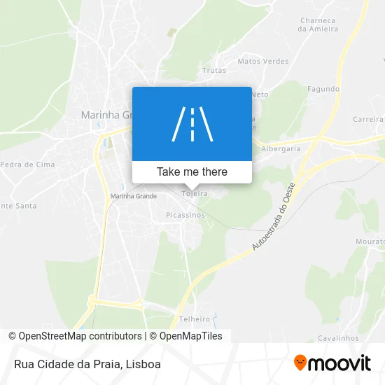 Rua Cidade da Praia map