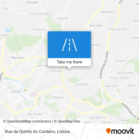 Rua da Quinta do Cordeiro map