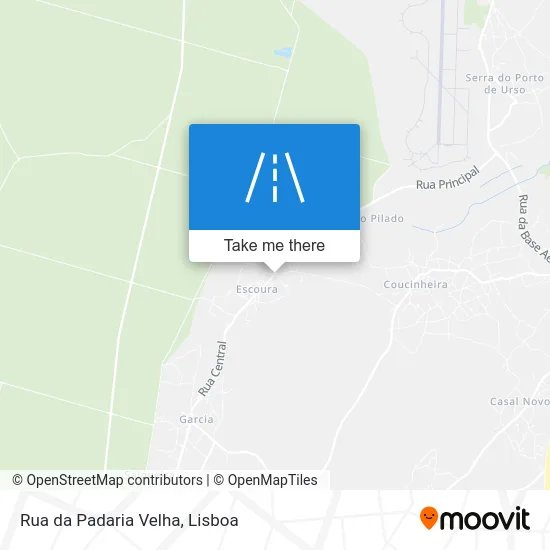 Rua da Padaria Velha map