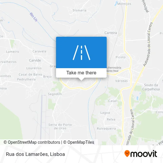 Rua dos Lamarões map