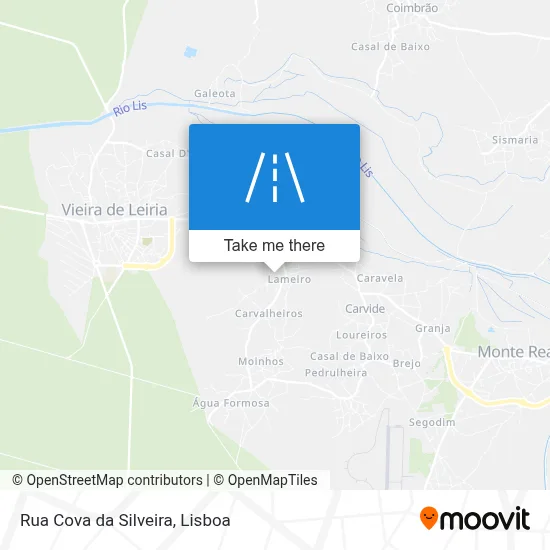 Rua Cova da Silveira map