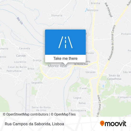 Rua Campos da Saborida map