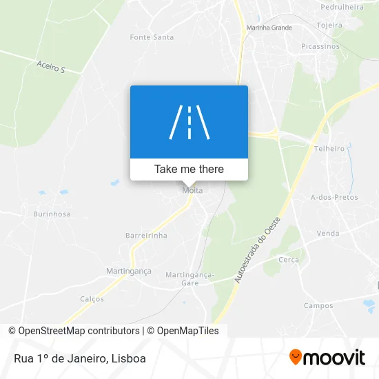 Rua 1º de Janeiro map