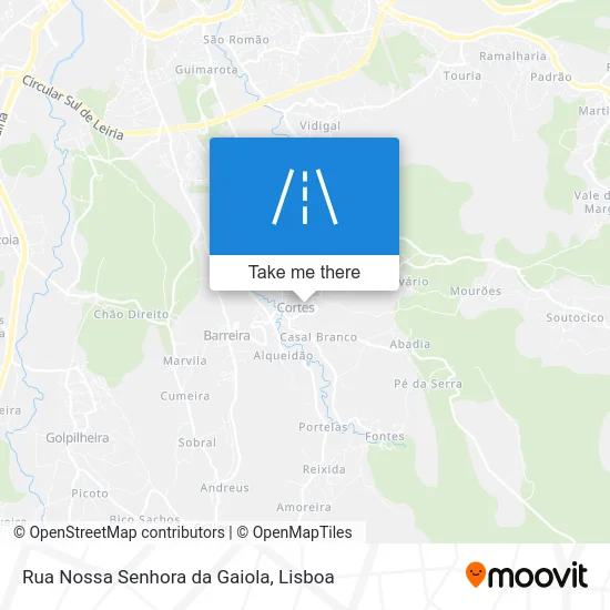 Rua Nossa Senhora da Gaiola map