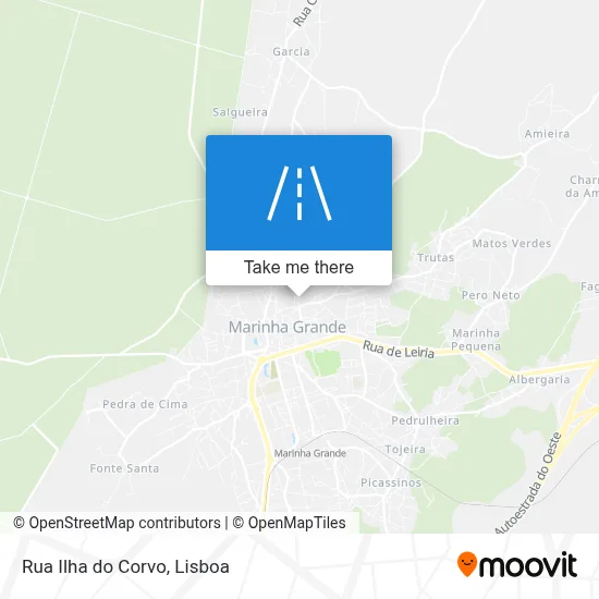 Rua Ilha do Corvo map