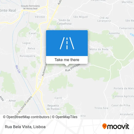 Rua Bela Vista map