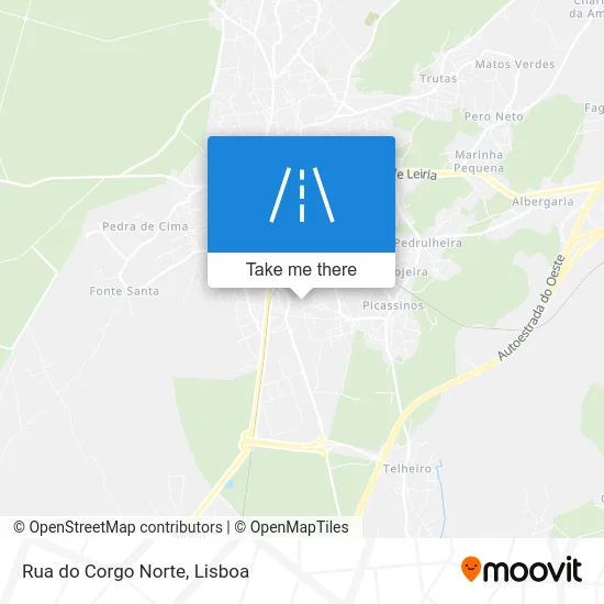 Rua do Corgo Norte map