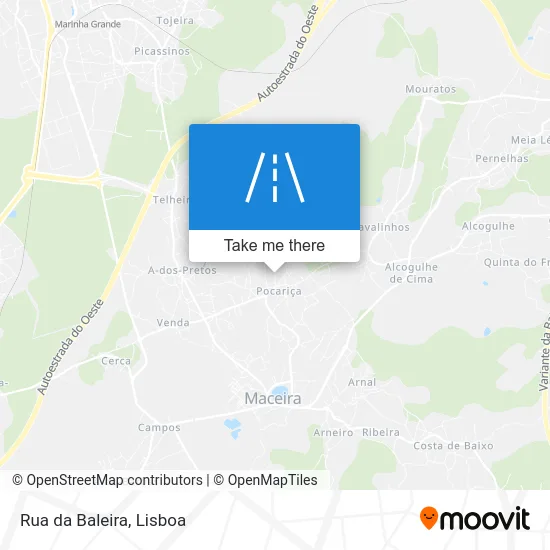 Rua da Baleira map