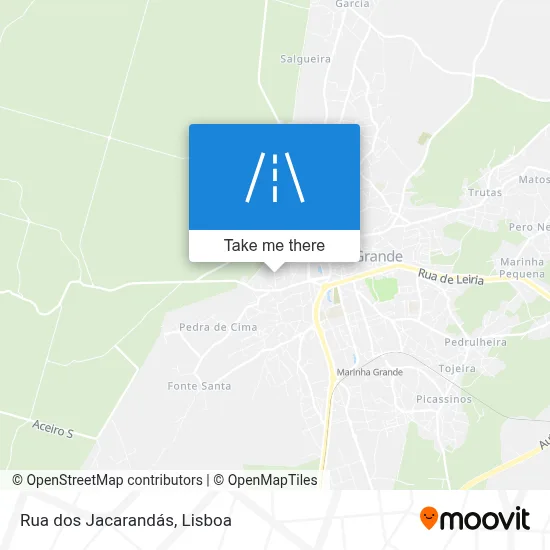 Rua dos Jacarandás map