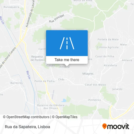 Rua da Sapateira map