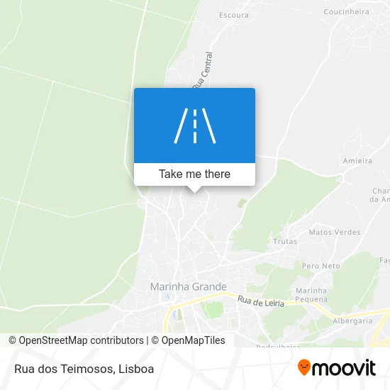 Rua dos Teimosos map