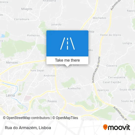 Rua do Armazém map