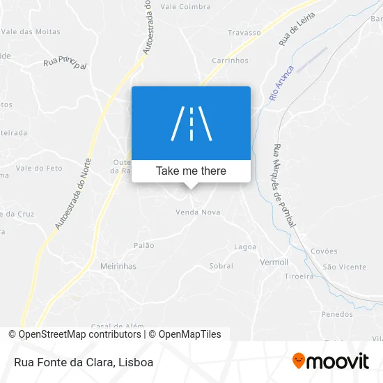 Rua Fonte da Clara map