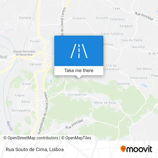 Rua Souto de Cima map