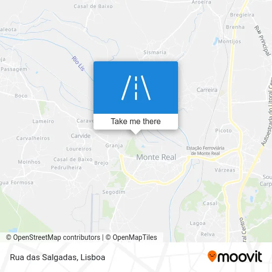 Rua das Salgadas map