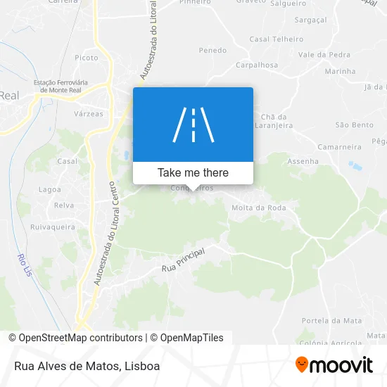 Rua Alves de Matos map
