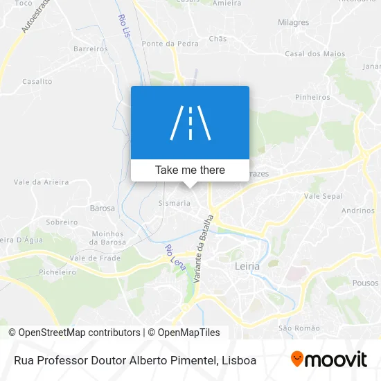 Rua Professor Doutor Alberto Pimentel map
